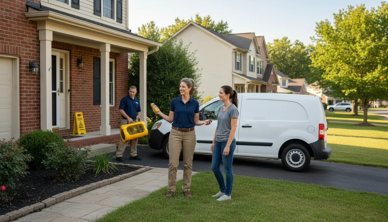 Residential water damage restoration in Mooringsport, LA